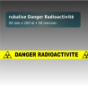 Rubalise plastique Danger radioactivité 50 mm x 100 m | Zone à risque